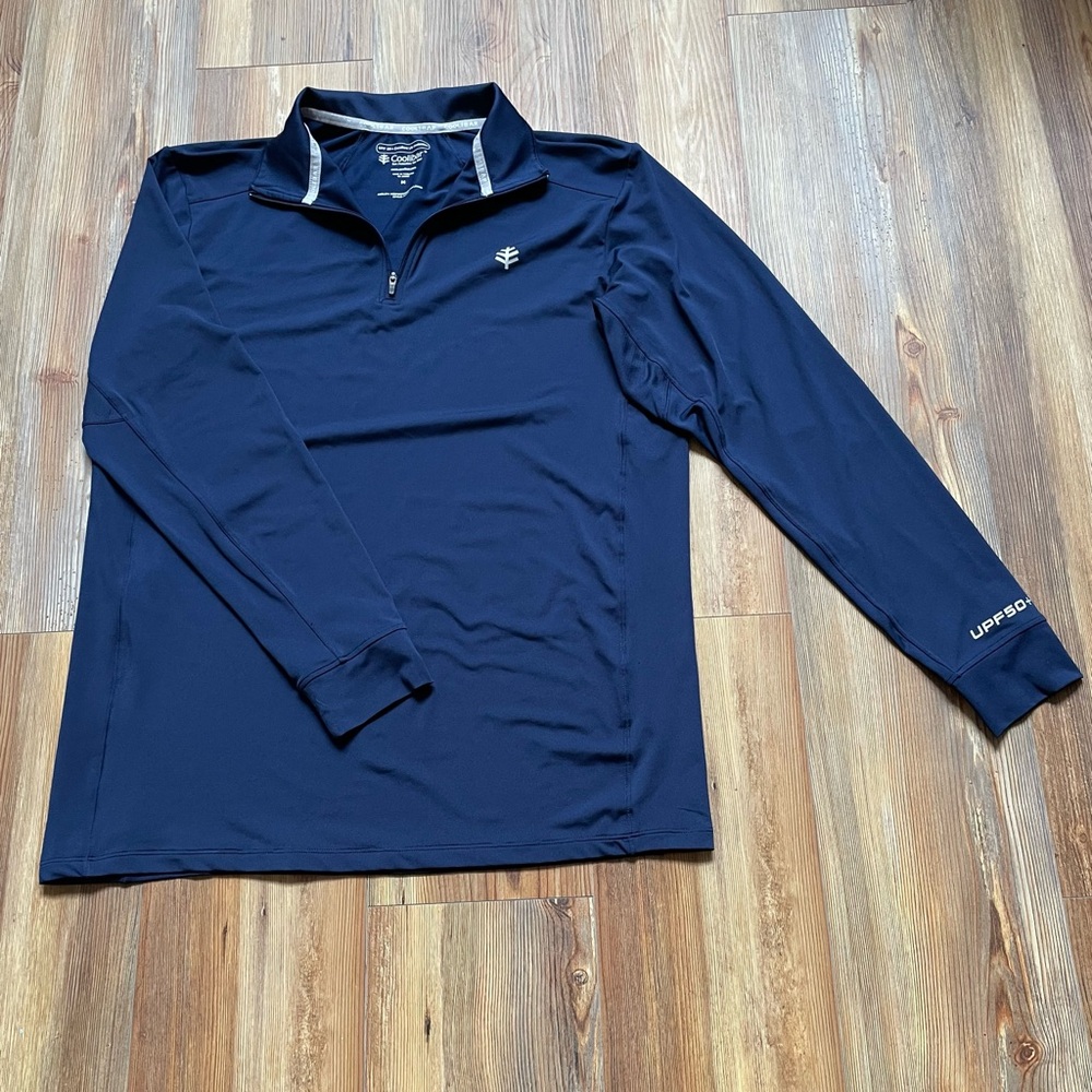 Coolibar Agility Performance 1/4 Zip Pullover Men… - image 1